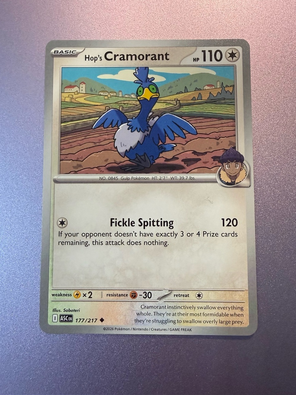Pokemon TCG Hop’s Cramorant 177/217